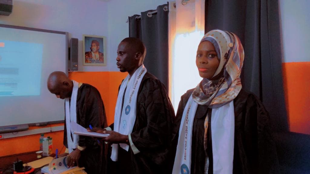 Jury de soutenance — membres en toge académique